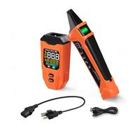 Localizador de Circuitos con Pantalla LCD, Comprobador de Tomas GFCI, Detector de Rastreo Eléctrico con Prueba NCV - Incluye Maletín y Adaptadores, Función Recargable, Modo Inteligente con IA