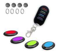 Localizador de llaves con 1 mando a distancia y 4 receptores, localizador de mascotas, inalámbrico RF Artículo L