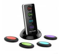 Localizador de llaves de control remoto inalámbrico confiable, 4 receptores para múltiples artículos