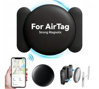 Localizador magnético de etiquetas inteligentes para Apple AirTag Mini GPS Tracker magnético para coche y vehículo, funda antipérdida portátil, Localizador Bluetooth Grey Set