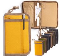 LOCHBY® Cuaderno de bolsillo Tomoe River de 8,9 x 14 cm, lona encerada, ideal para viajeros y uso diario, apto para notas de campo, Moleskine Cahier