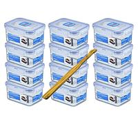 Lock & Lock HPL 807 - Juego de 12 recipientes herméticos para geocaching (470 ml)