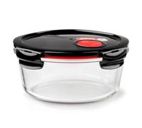 Lock & Lock Recipiente para Alimentos de Vidrio Apto para Microondas - Contenedor Cuadrado con Tapa para Horno, Microondas y Congelador, 950ml