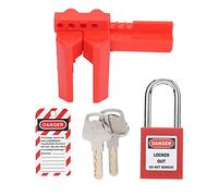 Lock Out Tagout El Kit De Bloqueo De Etiquetado Incluye Candado De Seguridad, Etiqueta De Advertencia, Bloqueo De Válvula De Bola Y Llaves-Longitud Del Haz De Bloqueo De 38mm