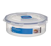 LocknLock HSM952 - Contenedor redondo (plástico, 2,5 L, 24,5 x 8,65 cm), color transparente