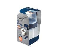 LocknLock TO GO Two Way Box con Spork | 310 + 560 ml | Ø 98 x 180 mm | yogur con vaso para salsa | 100% hermético e impermeable Meal Prep Cajas | Apto para lavavajillas y microondas | Libre de BPA