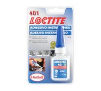 LOCTITE 401 Adhesivo Instantáneo Universal, Fijación rápida, Blíster 20g | Cianoacrilato de uso general, fijación rápida, alta resistencia, une metal, caucho, madera y plástico, con imprimación SF 770