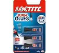 Loctite - Lote de pegamento SuperGlue, 3 x 1 g