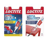 Loctite Super Glue-3, Adhesivo Instantáneo Plasticos Dificiles + Limpia Pegamento, Quita Pegamento Para Corregir Objetos Mal Pegados O Despegar Dedos