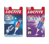 Loctite Super Glue-3 Cristal, Adhesivo Para Cristal Resistente Al Agua, 1X3 G + Super Glue-3 Perfect Pen, Adhesivo Transparente Con Forma De Bolígrafo, 1X3 G