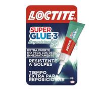 Loctite Pegamento Super Glue-3 Gel reposicionable, extrafuerte multiusos, 3 g transparente