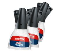 Loctite Super Glue-3 Pincel (pack de 3 tubos x 5 g), pegamento transparente con pincel, adhesivo universal de triple resistencia, con fuerza instantánea y de fácil uso