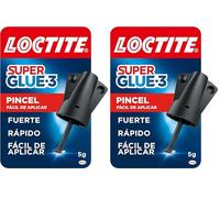 Loctite Super Glue-3 Pincel, pegamento transparente con pincel aplicador, adhesivo universal de triple resistencia, con fuerza instantánea y de fácil uso, 1x5 g, Paquete de 2