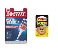 Loctite Super Glue-3 Precisión, Pegamento Transparente De Máxima Precisión+Pattex No Más Clavos Cinta, Cinta Adhesiva Para Aplicaciones Permanentes