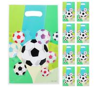 LOCZUK Bolsas Asa Cómoda de Obsequio 24 de Fútbol para Fiesta Infantil Diseño Juvenil, Papel Resistente y Aptas para Cumpleaños y Galletas