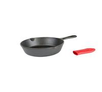 Lodge Mini soporte de mango caliente para sartén de 8 pulgadas, hierro fundido, silicona roja, 8 pulgadas