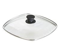 Lodge Tapa cuadrada de vidrio templado (10.5 pulgadas) - Se adapta a sartenes cuadradas de hierro fundido y sartenes de parrilla de 10.5 pulgadas