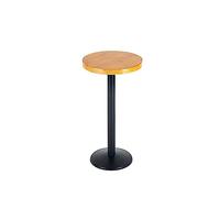 loeusjfnr Mesa de Altura de Barra Mesas Altas y sillas Informales de Metal, Barra Simple, Mesa Redonda pequeña Estilo Industrial, Retro Madera Maciza for Bar