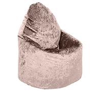 Loft 25 Puff Salon de Lujo XXL - Bean Bag Chair Grandes con Relleno Incluido para Adultos - Sofa Puf Gigante Moderno de Diseño -Terciopelo Sillon Puf (Trufa)