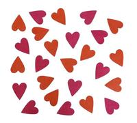 Logbuch-Verlag Mesa confeti mini corazones rojo magenta de papel natural, 3-4 cm, hecho a mano en Nepal, San Valentín, boda, decoración de mesa, decoración biodegradable