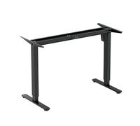 LogiLink Estructura de Escritorio con 1 Motor, Altura Regulable eléctricamente, Altura Ajustable de 700 a 1120 mm (sin Tablero), Color Negro