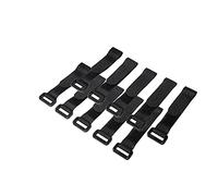 LogiLink Organizador de cables con velcro 20 x 150 mm negro – Pack de 10 unidades