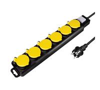 LogiLink Regleta para exteriores 6 Negro