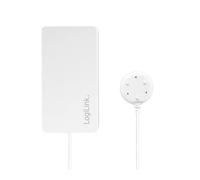 LogiLink SH0114 - Sensor de Fugas de Agua Wi-Fi Smart Home, controlable a través de la aplicación, IP20, Compatible con Tuya, Compatible con Amazon Alexa y Google Home, Color Blanco