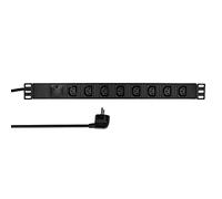 LogiLink regleta 19'' 8 tomas IEC320 negra