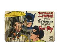 Logoshirt® DC Comics I Batman & Robin I The Penguin I Tabla de desayuno I Tabla de cortar I 23x14cm I Lavable en lavavajillas y resistente al calor I Diseño Original con Licencia