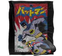 LOGOVISION Batman Robin Kanji Run Rojo Burst Manta súper Suave con Tacto Sedoso - 152 x 127 cm