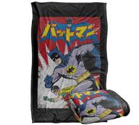 LOGOVISION Batman Robin Kanji Run Rojo Burst Manta súper Suave con Tacto Sedoso - 91 x 147 cm