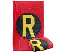 LOGOVISION DC Robin Logo Manta súper Suave con Tacto Sedoso - 91 x 147 cm