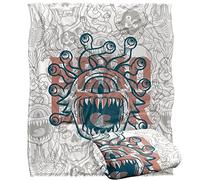 LOGOVISION Dungeons & Dragons Retro Beholder Manta súper Suave con Tacto Sedoso - 152 x 127 cm