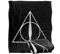 LOGOVISION Harry Potter Deathly Hallows - Manta de Tacto Sedoso súper Suave, 50 x 60 Pulgadas