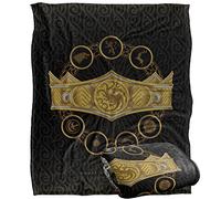 LOGOVISION House of The Dragon Dragon Crown Manta súper Suave con Tacto Sedoso - 152 x 127 cm