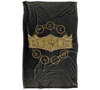 LOGOVISION House of The Dragon Dragon Crown Manta súper Suave con Tacto Sedoso - 91 x 147 cm