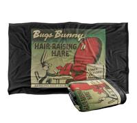 LOGOVISION Looney Tunes Bugs Bunny Hairraising Hare Manta súper Suave con Tacto Sedoso - 91 x 147 cm