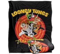 LOGOVISION Looney Tunes Group That's All Folks Manta súper Suave con Tacto Sedoso - 152 x 127 cm