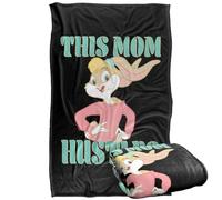LOGOVISION Looney Tunes Mother's Day This Mom Hustles Lola Manta súper Suave con Tacto Sedoso - 91 x 147 cm