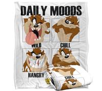 LOGOVISION Looney Tunes Taz Daily Moods Manta súper Suave con Tacto Sedoso - 152 x 127 cm