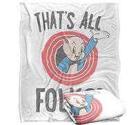 LOGOVISION Looney Tunes The That's All Folks Manta súper Suave con Tacto Sedoso - 152 x 127 cm