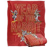 LOGOVISION Looney Tunes Year of Rabbit Marvin Daffy Sylvester Tweety Manta súper Suave con Tacto Sedoso - 152 x 127 cm