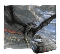 LOGOVISION Lord of The Rings Fellbeast Painting Manta súper Suave con Tacto Sedoso - 152 x 127 cm