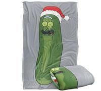 LOGOVISION Rick and Morty Christmas, Merry Rickmas with Pickle Rick Manta súper Suave con Tacto Sedoso - 91 x 147 cm