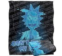 LOGOVISION Rick and Morty Don't Touch My Stuff Manta súper Suave con Tacto Sedoso - 152 x 127 cm