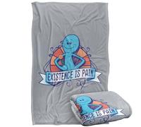 LOGOVISION Rick and Morty Existence Is Pain Manta súper Suave con Tacto Sedoso - 91 x 147 cm