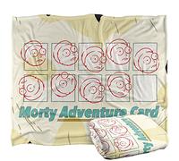 LOGOVISION Rick and Morty Morty Adventure Card Manta súper Suave con Tacto Sedoso - 152 x 127 cm