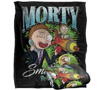 LOGOVISION Rick and Morty, Morty Smith Homage Manta súper Suave con Tacto Sedoso - 152 x 127 cm
