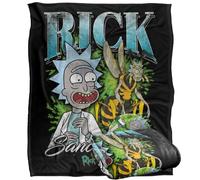 LOGOVISION Rick and Morty, Rick Sanchez Homage Manta súper Suave con Tacto Sedoso - 152 x 127 cm